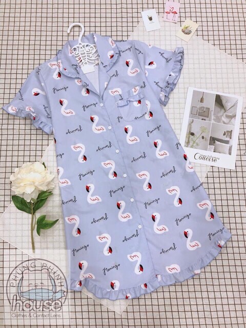 Váy ngủ pijama loại 1 siêu cute