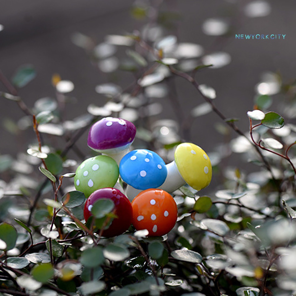 Set 16 Cây Nấm Giả Trang Trí Giáng Sinh