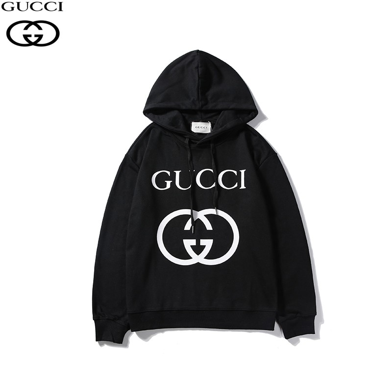 Áo Hoodie Dài Tay In Chữ Gucci Thời Trang Nam Nữ