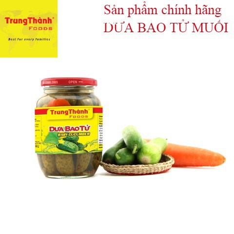 Dưa bao tử muối Trung Thành lọ 500g
