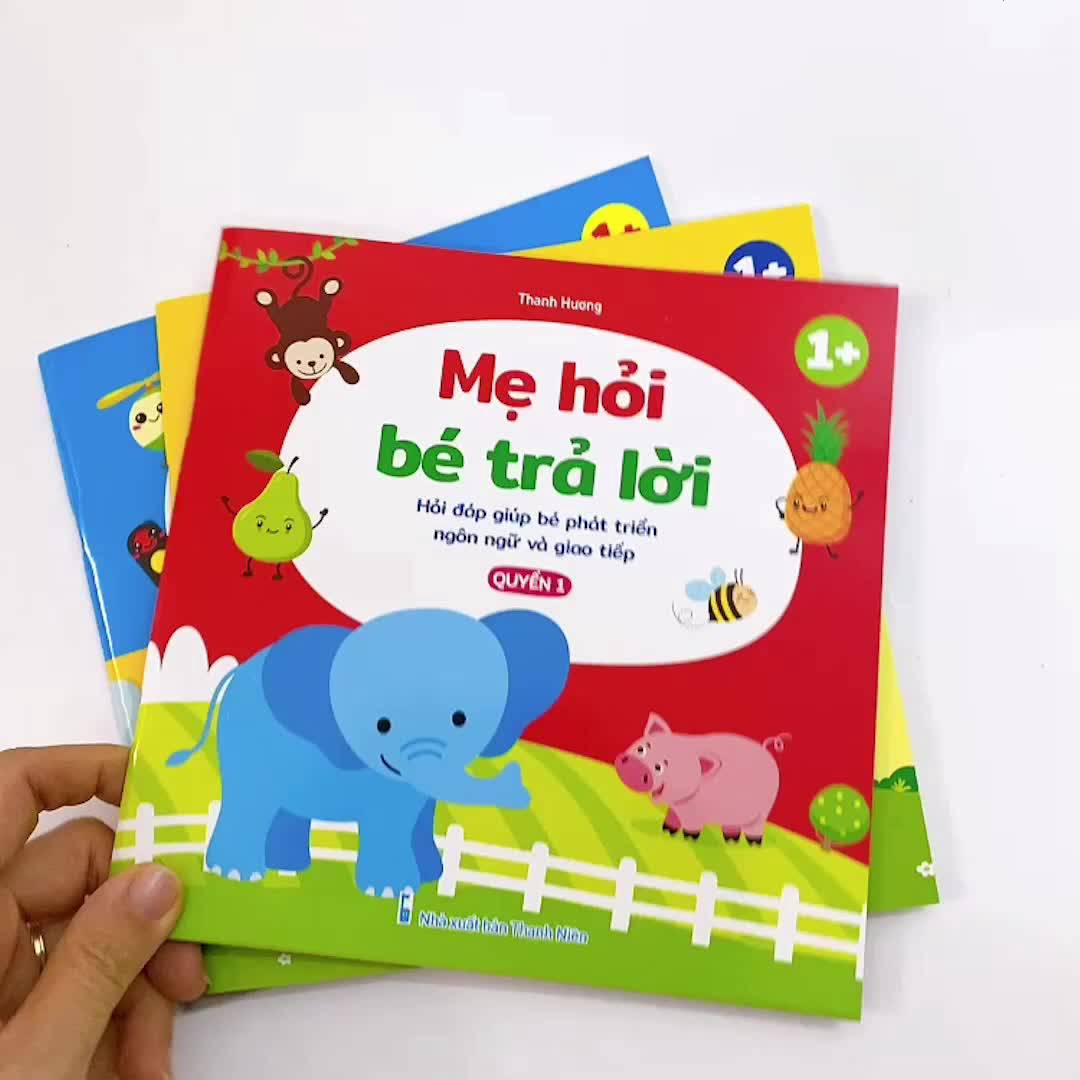 Sách - Mẹ hỏi bé trả lời - Giúp bé phát triển ngôn ngữ và giao tiếp cho bé trên 1 tuổi | BigBuy360 - bigbuy360.vn