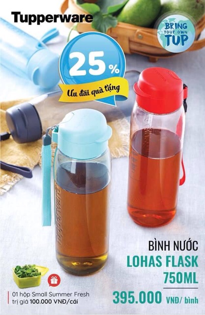 Bình nước Lohas Flask 750ml (1 bình)