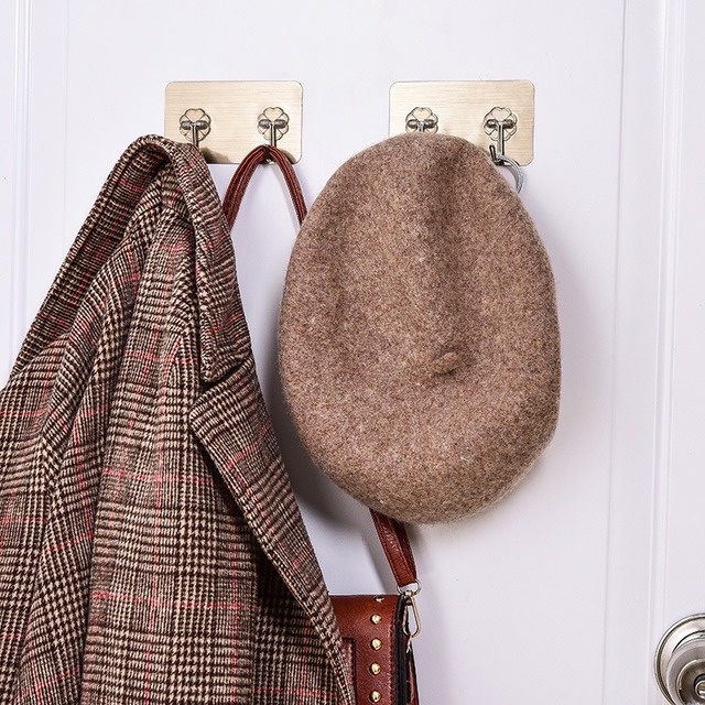 Móc treo đồ gắn tường chống thấm nước chống gỉ tiện dụng cho nhà bếp/ văn phòng