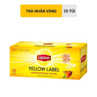 Trà Lipton Túi Lọc Nhãn Vàng ⚡ FREESHIP ⚡ Trà Ngon Yellow Label Hộp 25 Túi