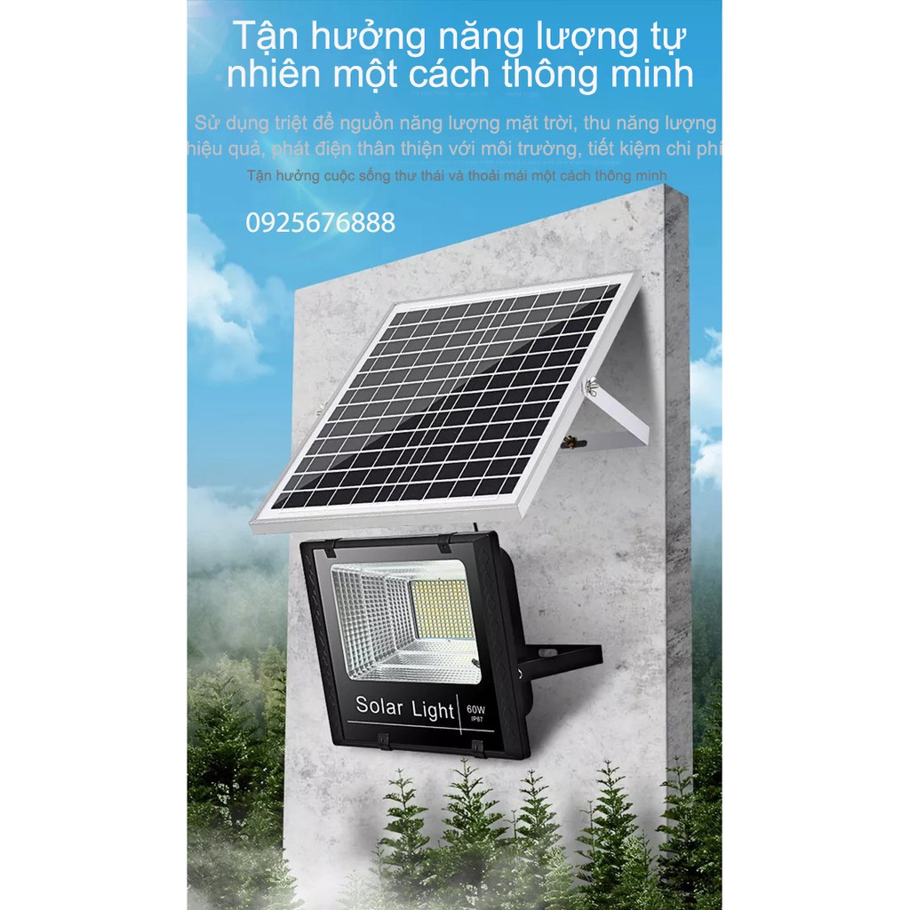 Đèn led pha năng lượng mặt trời 45W