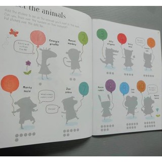 Bộ nhập - Usborne sticker book - First number