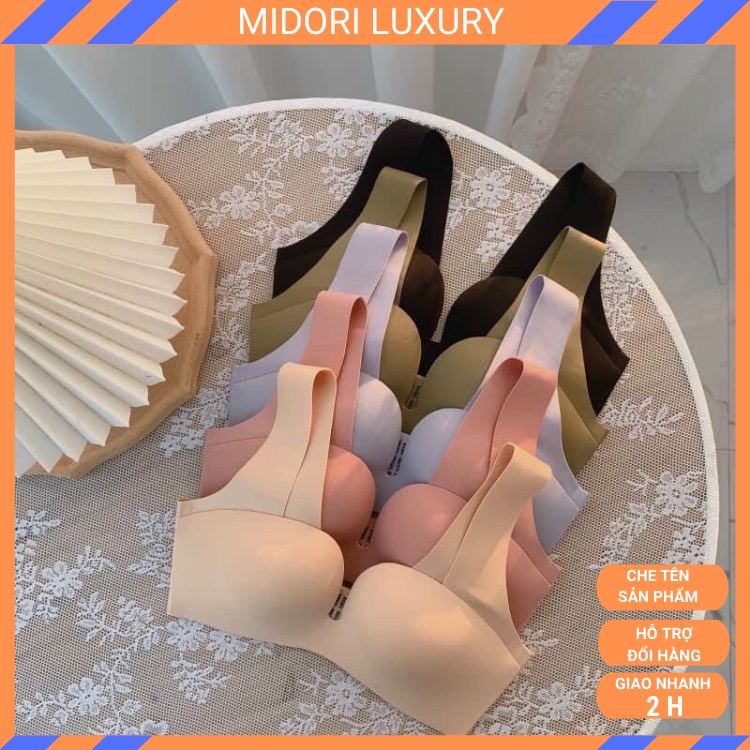 Áo lót đúc su non sữa 3D không gọng đệm mỏng tản nhiệt thoáng mát A07