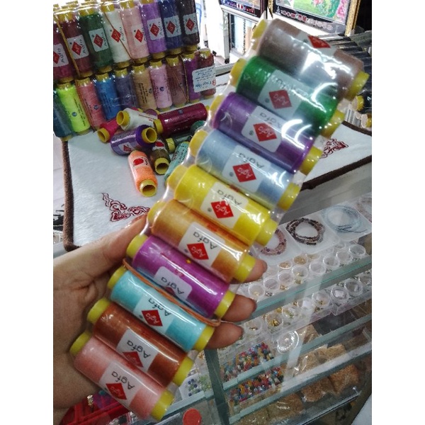 Bán lốc 10 cuộn chỉ agfa may đồ có nhiều màu lựa chọn