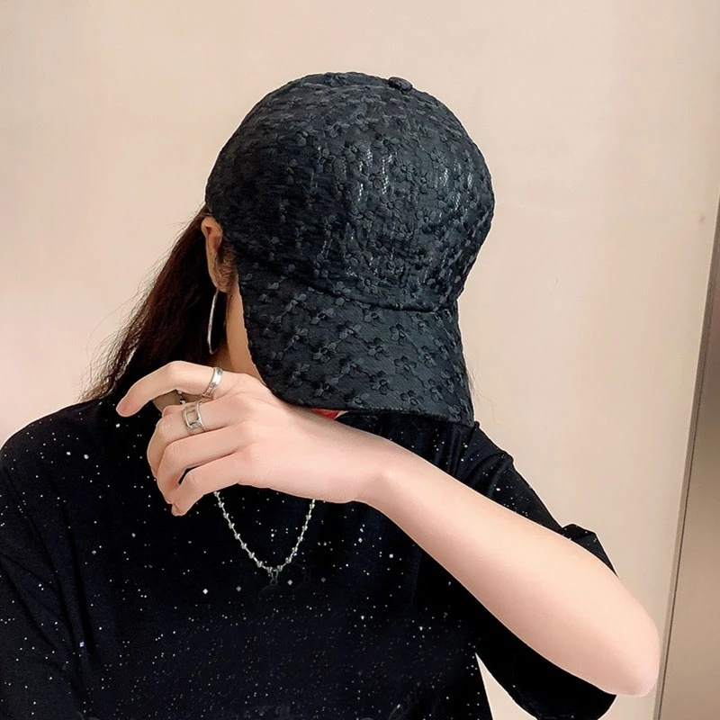 Nón Lưỡi Trai Phối Ren Hoa Thời Trang Dành Cho Nữ