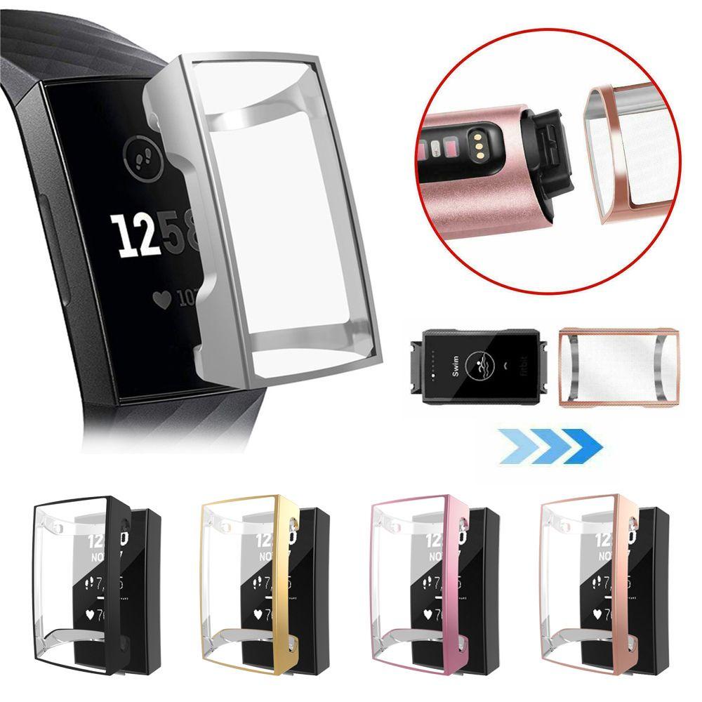 CHOOKEY Vỏ TPU BảO Vệ Cho ĐồNg Hồ Fitbit Charge 4 3