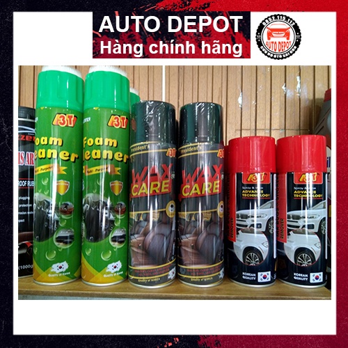 Dung dịch xịt tẩy nỉ và nội thất ô tô 3T Foam Cleaner 650ml hương café nhập chính hãng công nghệ Hàn Quốc