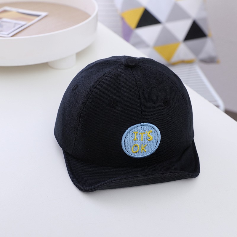 Mũ Lưỡi Trai Mềm Thêu Chữ Its Ok Thời Trang Xuân Thu Cho Bé