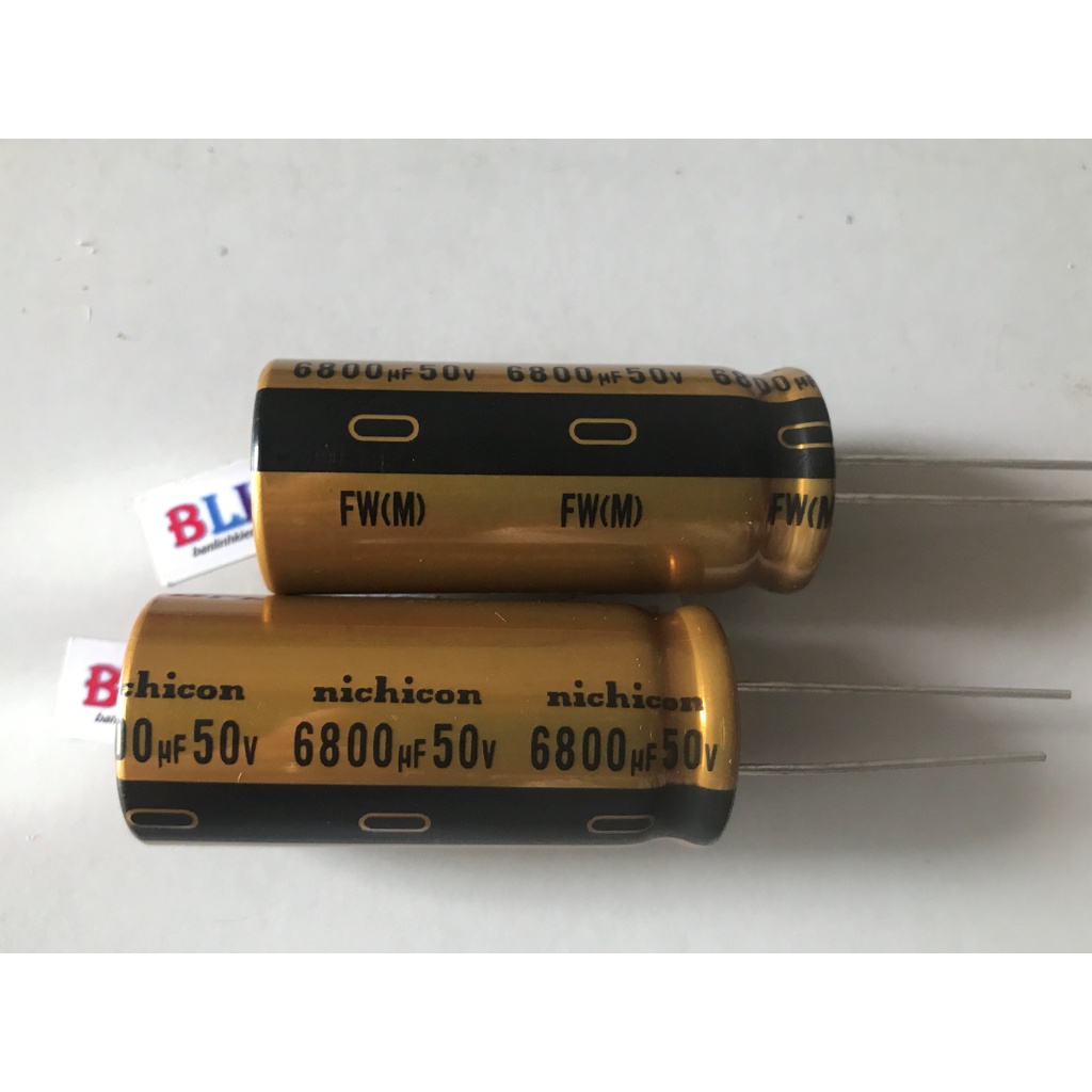 Tụ âm thanh cao cấp 50V 6800uF 22x50mm chính hãng Nichicon FW