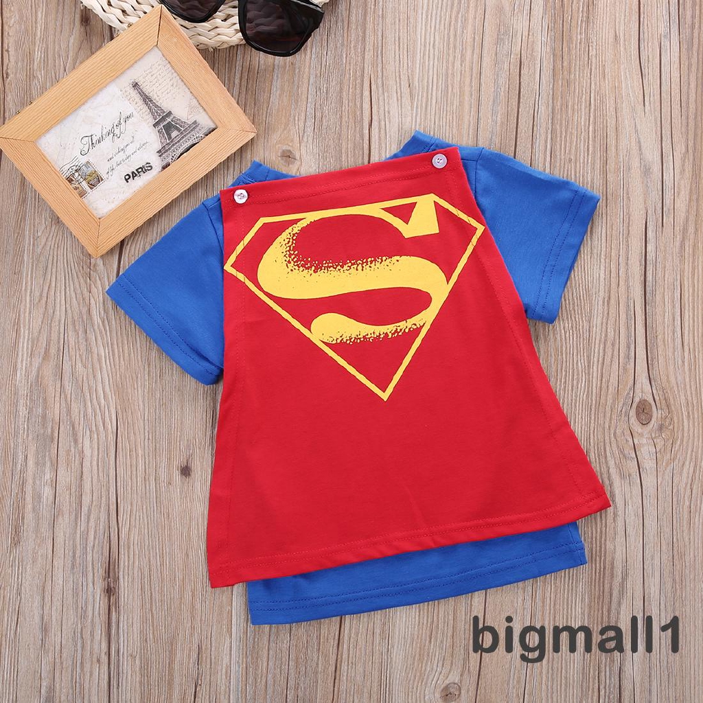 Áo Thun Ngắn Tay Hóa Trang Hoạt Hình Cho Bé Trai