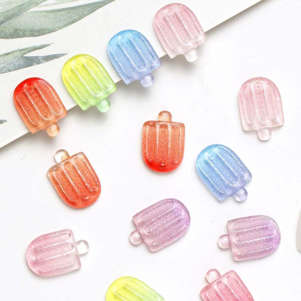 Phụ Kiện Trang Trí Móng Tay Trong Suốt Hình Que Kem 3D DIY|Phụ Kiện Trang Trí Móng Tay Charms