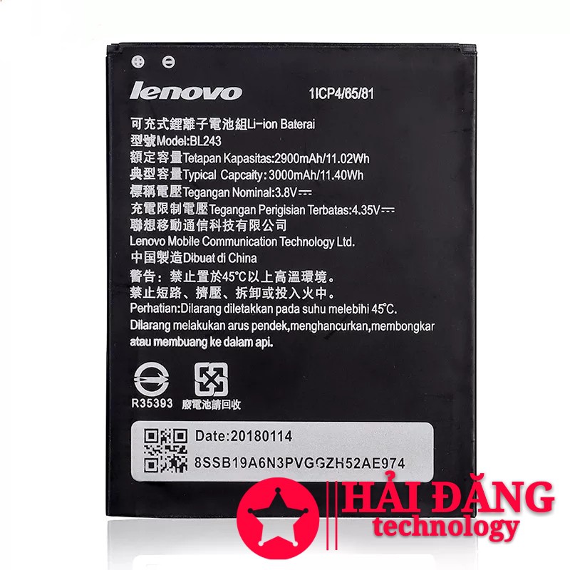 Pin Lenovo K3 Note - BL243