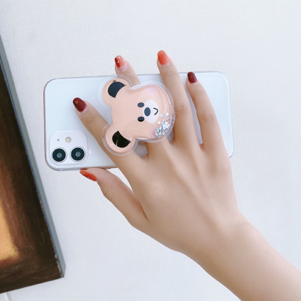 Giá đỡ điện thoại phối kim tuyến lấp lánh cho iPhone X Xs Max Xr 8 7 6 6s Plus | BigBuy360 - bigbuy360.vn