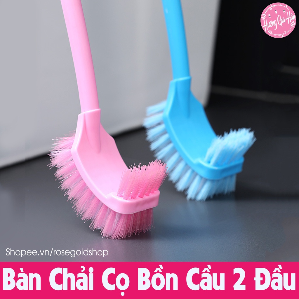 Bàn Chải Cọ Bồn Cầu 2 Đầu Tiện Dụng, Giúp Chị Em Tiết Kiệm Thời Gian Hơn