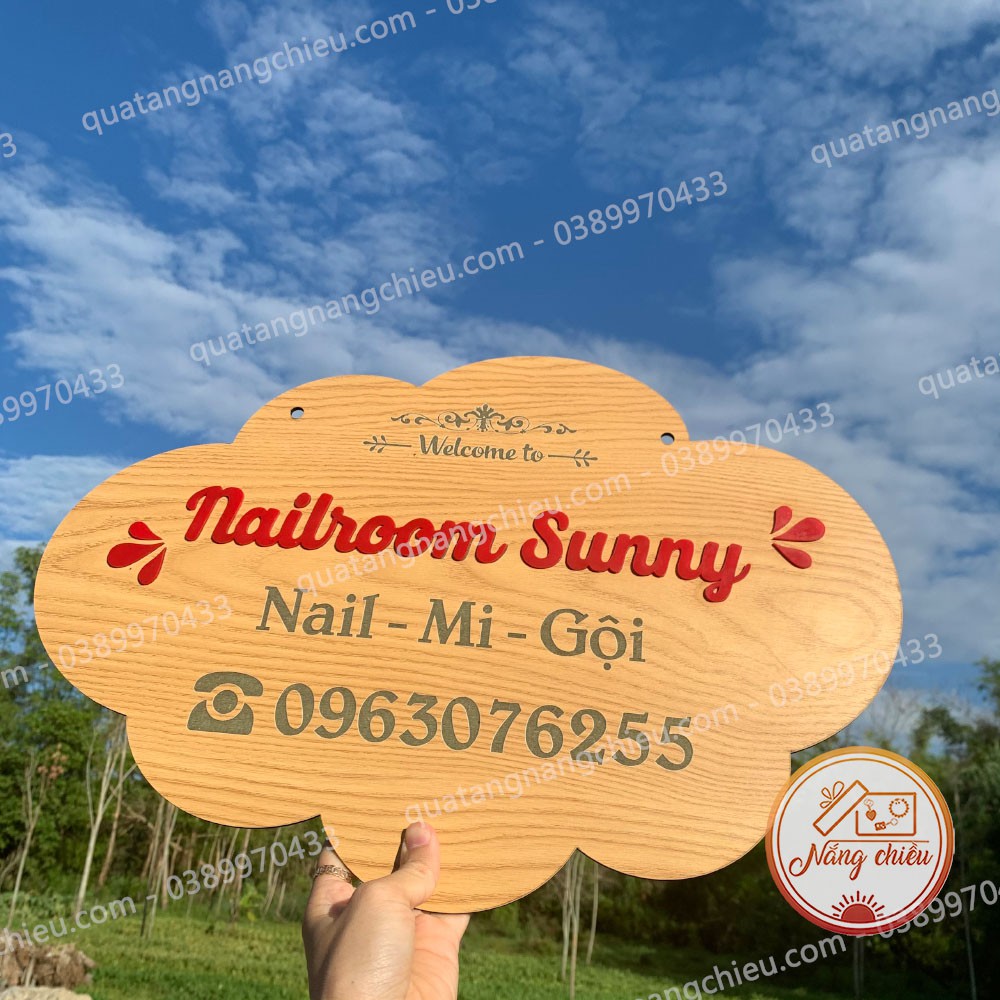 Bảng gỗ treo cửa hàng_ Decor shop bán hàng online_ bảng hiệu xinh giá rẻ