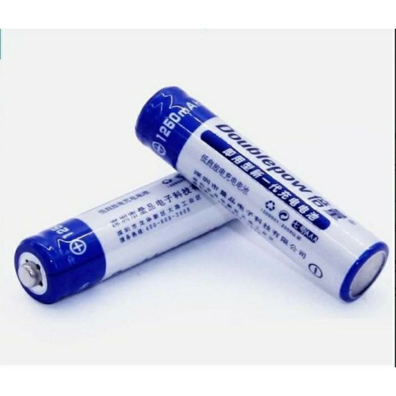 Pin sạc AAA 1250mAh Doublepow (Tặng hộp đựng)