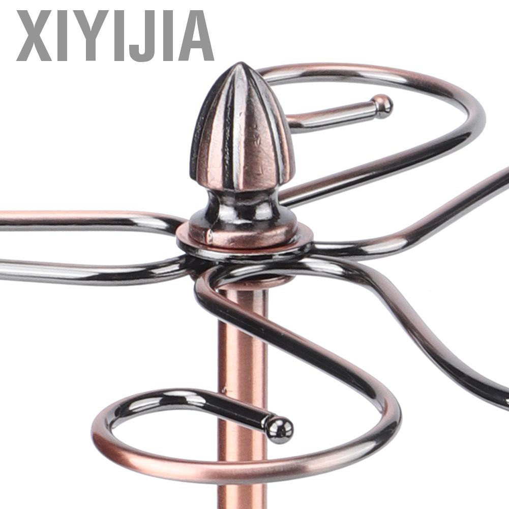 Xiyijia Straight Retro Style Wine Glass Rack Holder Cup Hanging Shelf Organizer for Home Bar Restaurant