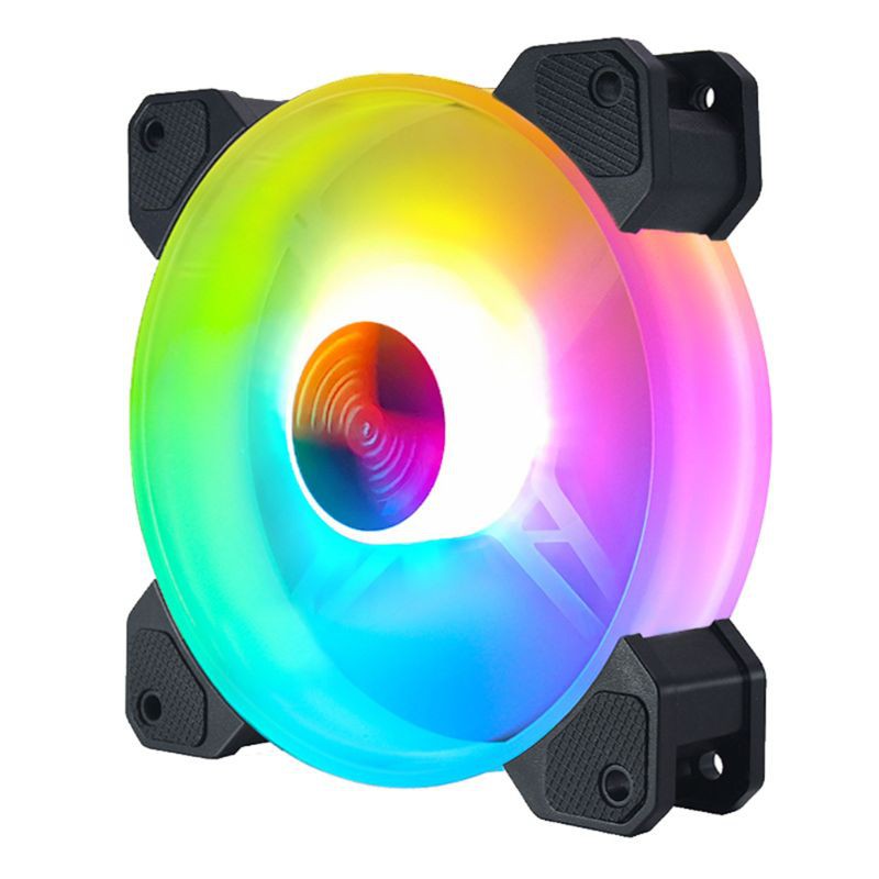 12cm Desktop PC Cooling Fan LED Lights RGB Chassis Fan Controller Remote Control