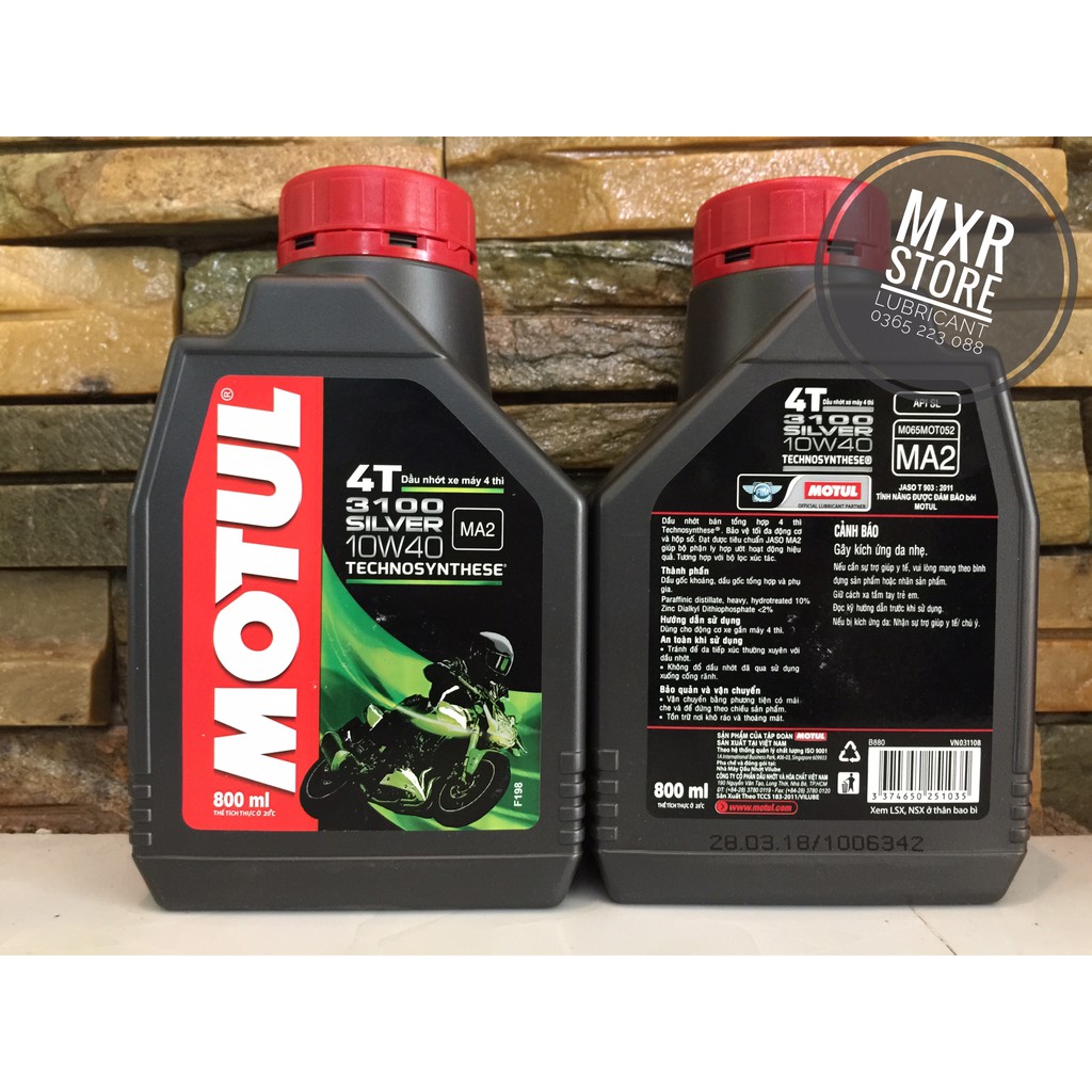 Dầu Nhớt Motul 3100 Silver 4T 10w40.