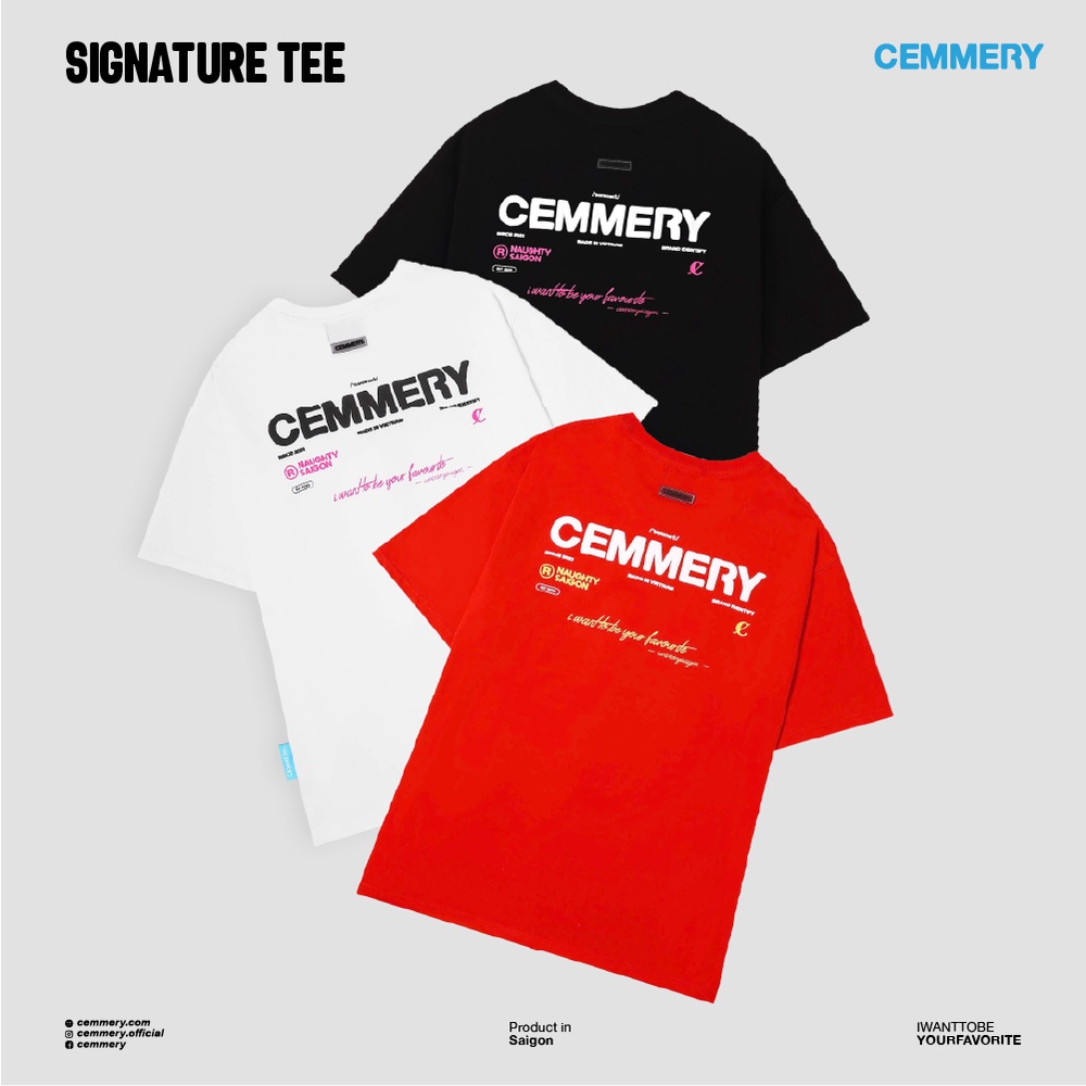 Áo thun LocalBrand Cemmery " SIGNATURE TEE " # 3 Color | WebRaoVat - webraovat.net.vn