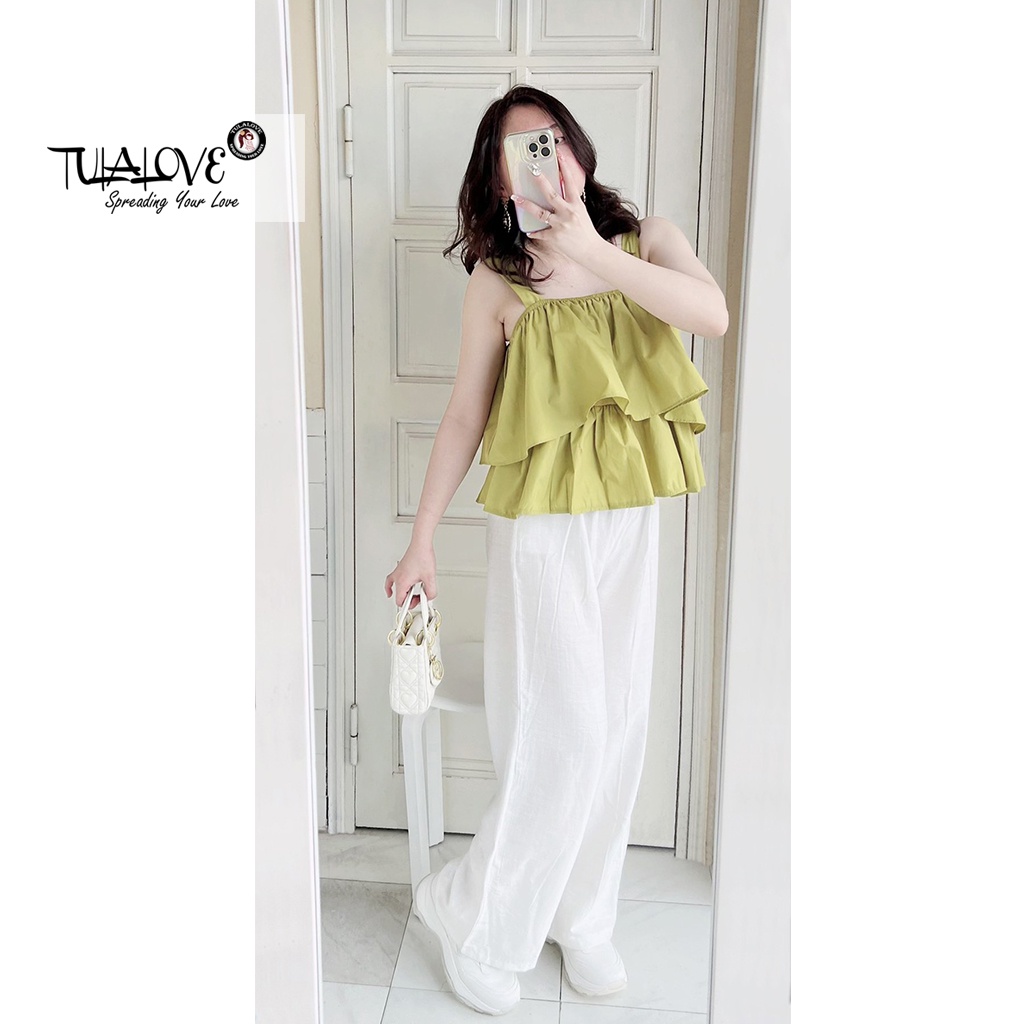 Áo Hai Dây Nữ Freesize 2 Tầng Khuy Sắt