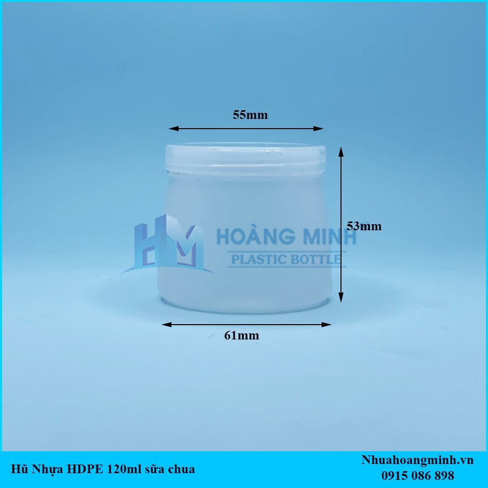 50 Hũ Sữa Chua Nhựa Dày 90ml - 100ml - 120ml 160ml