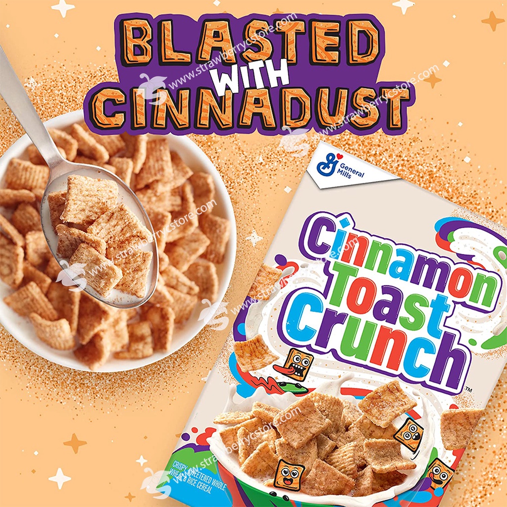 Ngũ Cốc Ăn Sáng Vị Quế General Mills Cinnamon Toast Crunch Cereal, Hộp 345g