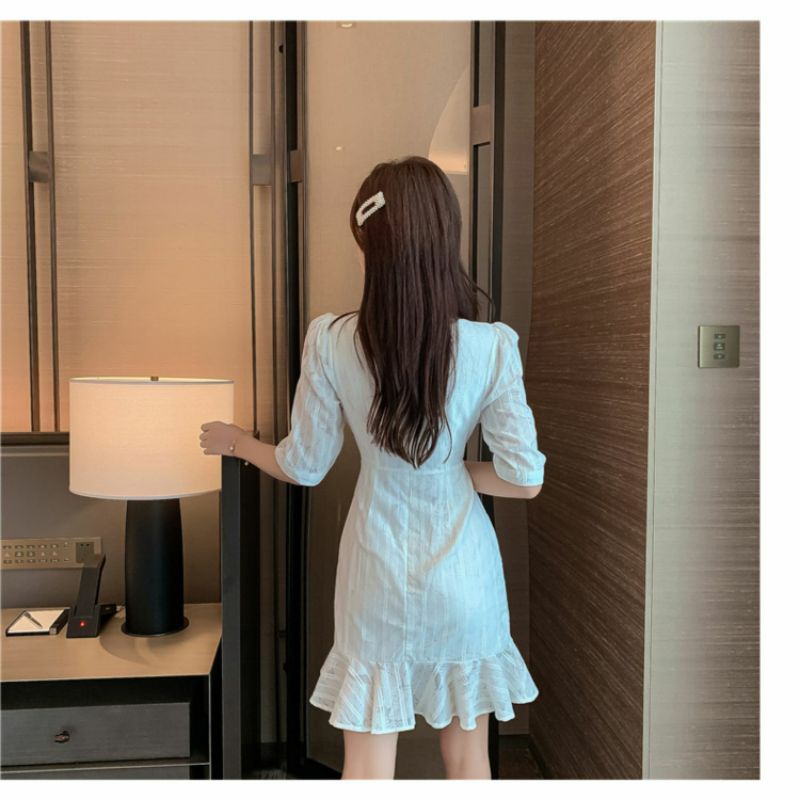 Váy đầm voan đuôi cá dáng suông hai kiểu ngắn dài. Váy đầm đôi bạn thân mẫu mới năm 2021