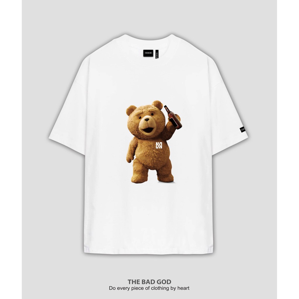 Áo thun tay lỡ TBG Teddy Champion logo MSW Town Fullbox ,áo phông T shirt nam nữ unisex | BigBuy360 - bigbuy360.vn