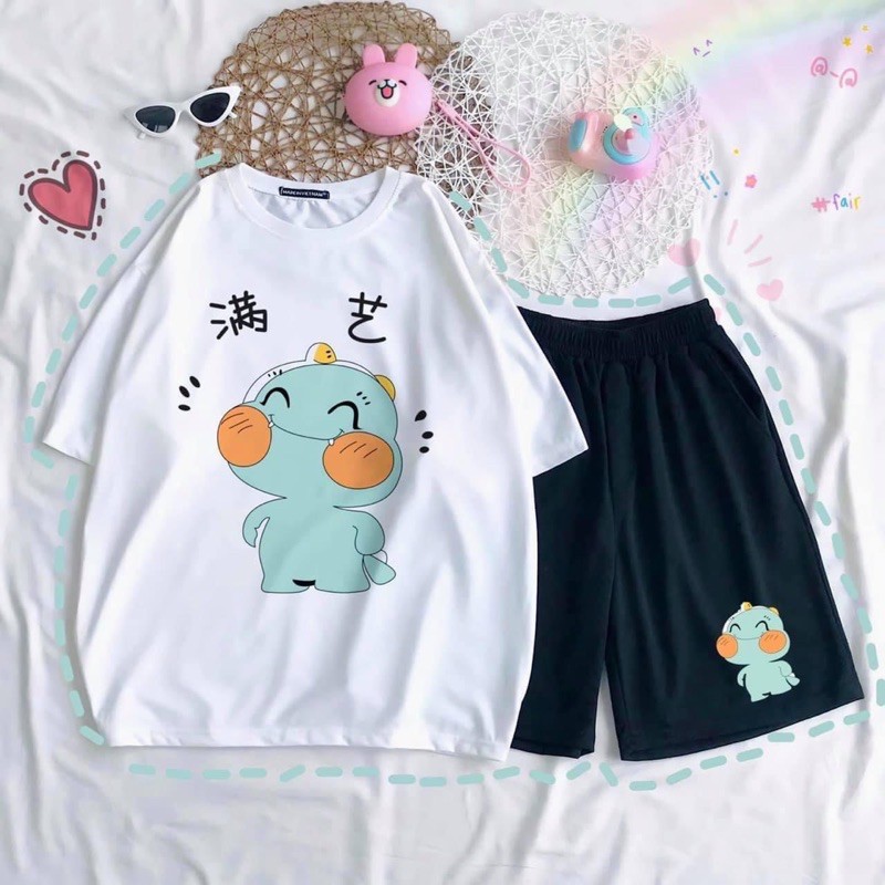 Set áo thun + quần short free size [ Hàng có sẵn ] | BigBuy360 - bigbuy360.vn