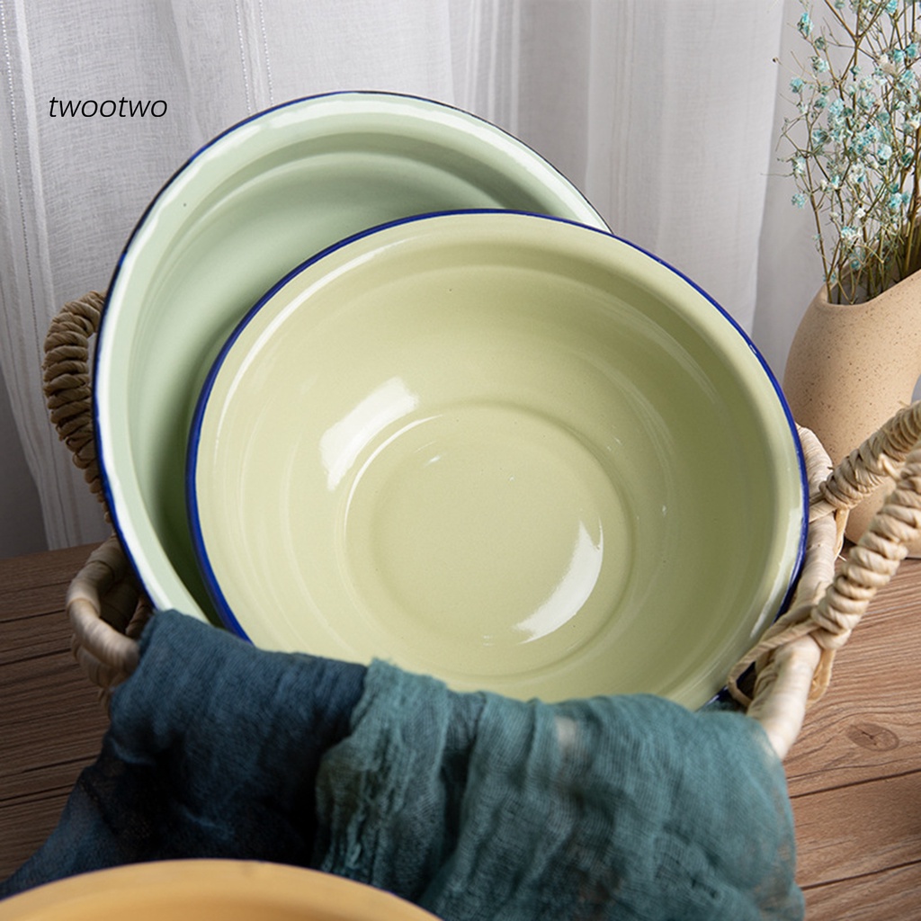 Bát Ăn Súp Tráng Men Đa Năng Phong Cách Vintage