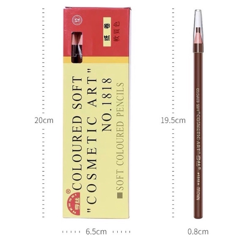 Sỉ 12 chì kẻ mày dạng xé, bóc