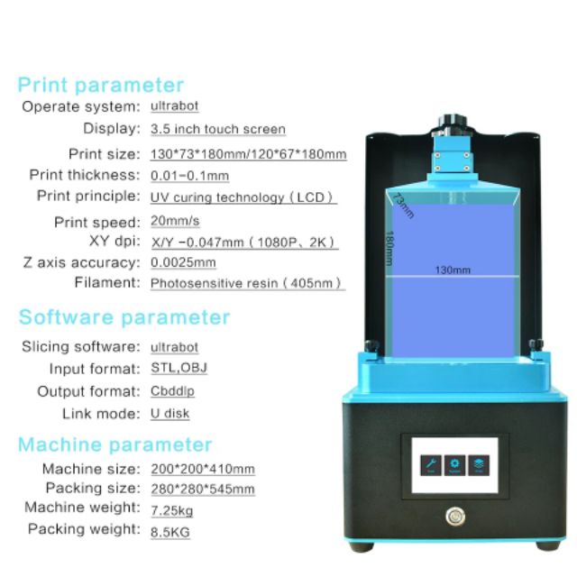 Máy in 3D resin TRONXY Ultralbot (máy qua sử dụng mới 95%)