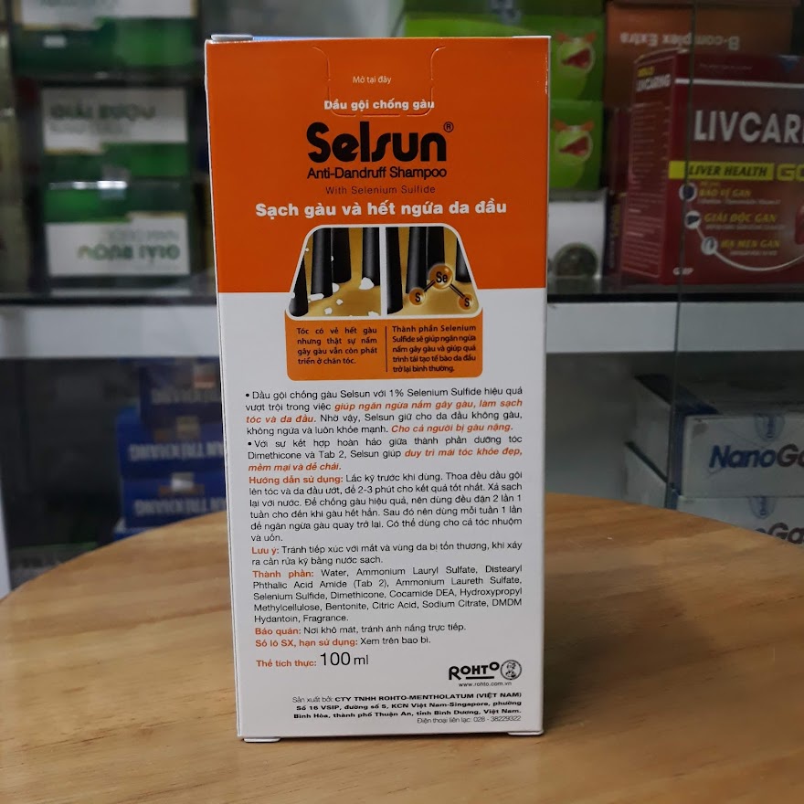 DẦU GỘI ĐÁNH BẬT GÀU SELSUN 100ml