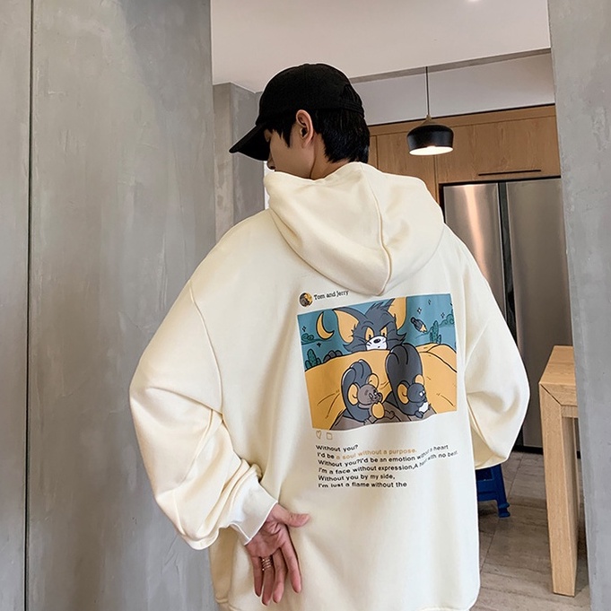 Áo Hoodie Nam Nữ Cặp Đôi Tom and Jerry Đẹp phong cách Hàn Quốc. Chất nỉ dày ấm HD306 Áo Hôdie sweater quà ngẫu nhiên | BigBuy360 - bigbuy360.vn
