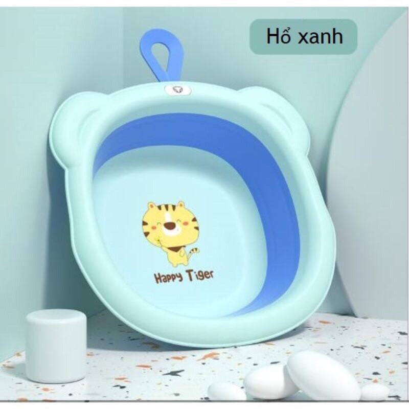 Chậu Rửa Mặt Gấp Gọn Hình Hổ Con Đáng Yêu