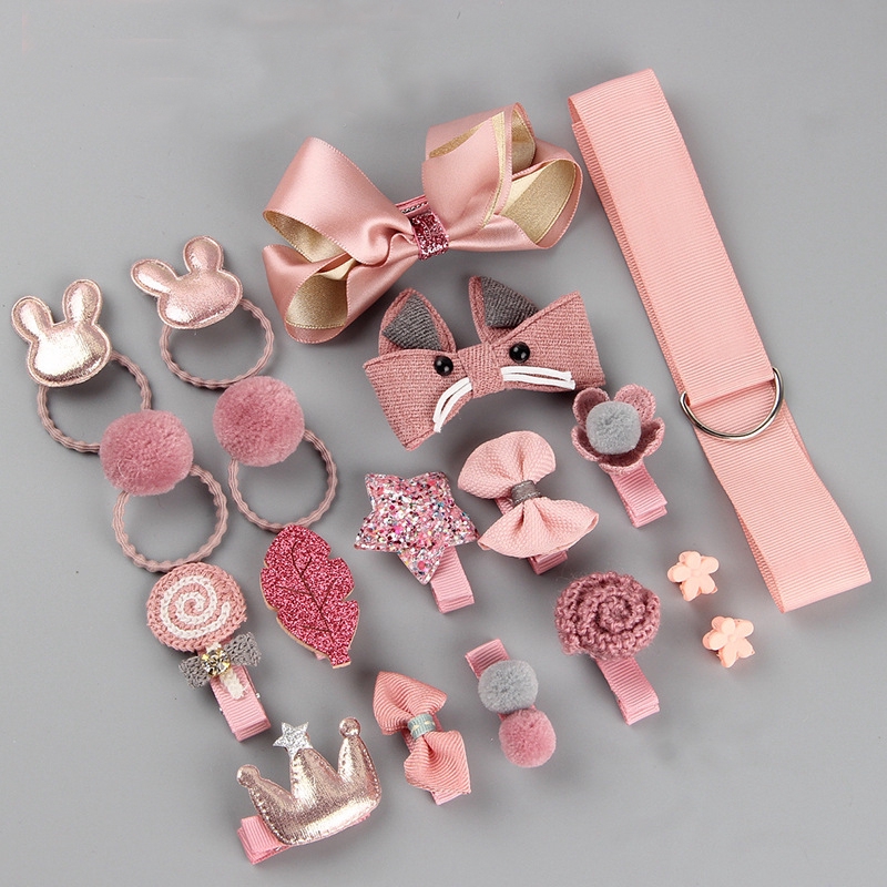 Bộ 18 kẹp tóc hình chú thỏ phong cách dễ thương cho bé gái