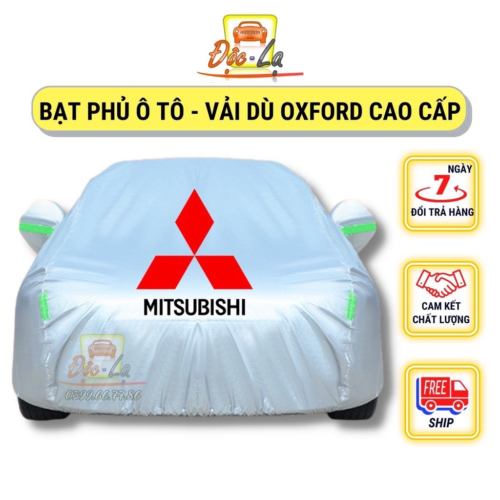 Bạt Phủ Ô Tô Vải Dù Mitsubishi Mirage, Xpander, Attrage, Pajero, Trition, Outlander chống nóng, chống nước