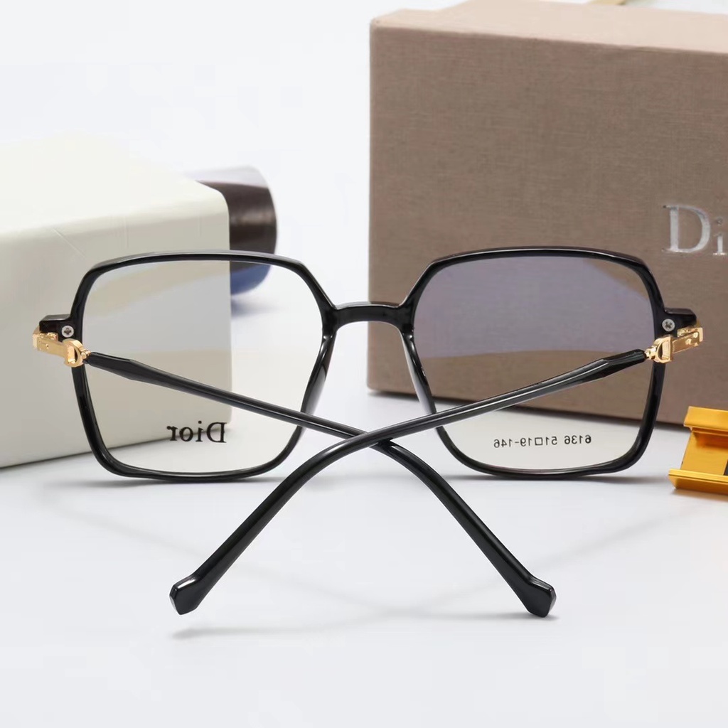 DIOR Mắt Kính Gọng Tròn Trong Suốt Chống Ánh Sáng Xanh Thời Trang Unisex 2022