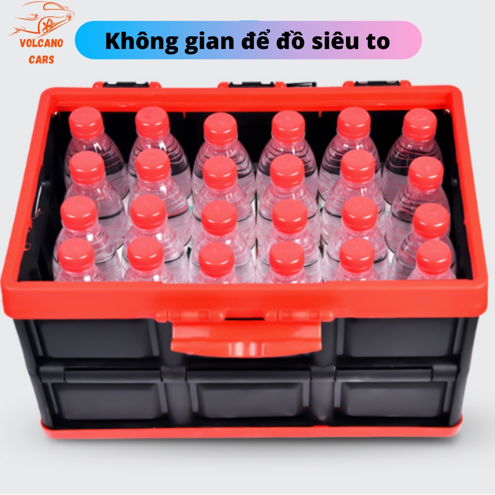 Thùng đựng đồ ô tô Volcano Cars dạng hộp dung tích 30 và 56 lít gấp gọn tiện dụng dùng để đồ trong cốp xe hơi