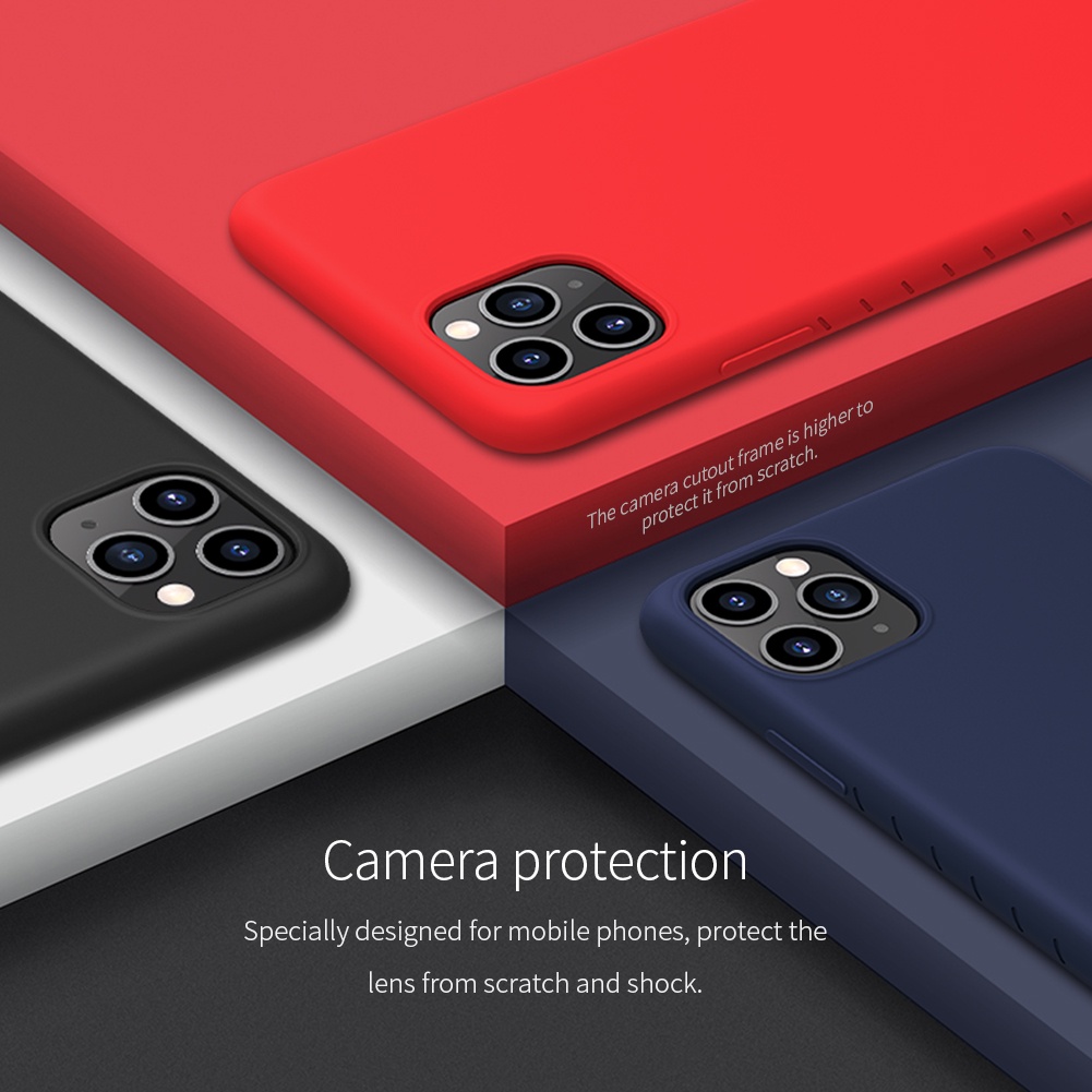 NILLKIN ốp điện thoại Silicone Chống Sốc Màu Trơn Cho Apple Iphone 11 / Iphone 11 Pro / Iphone 11 Pro Max