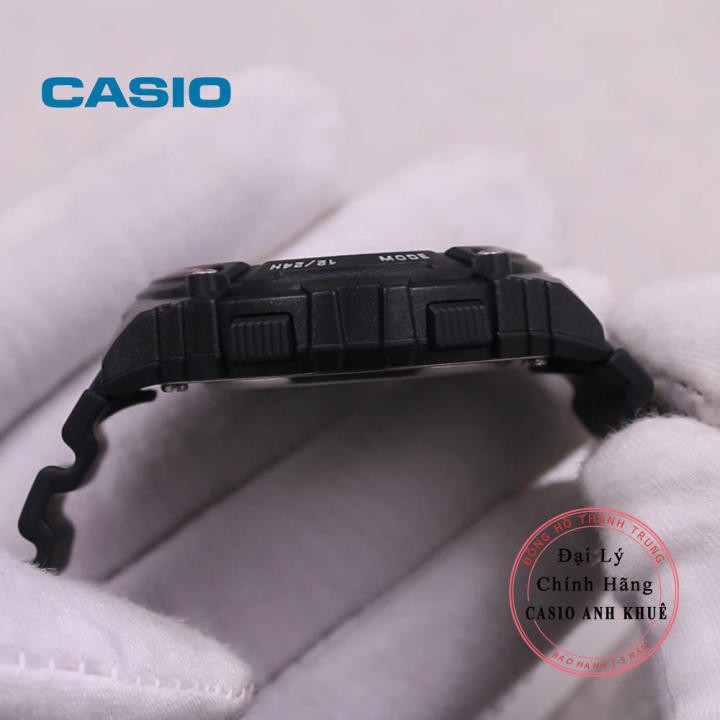 Đồng hồ điện tử nam Casio W-216H-1A dây nhựa