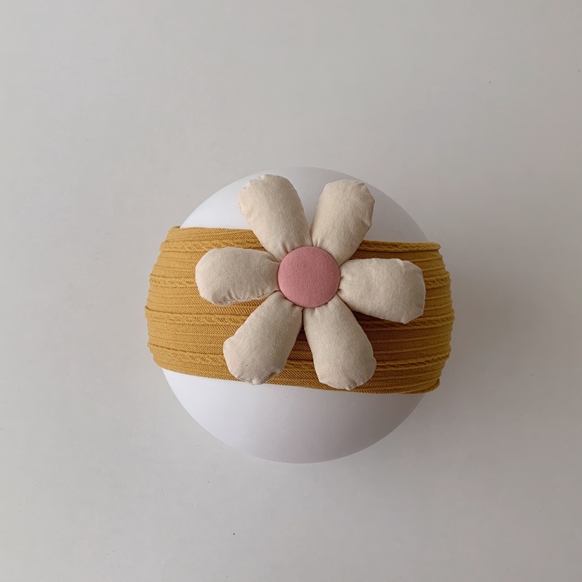 Băng đô turban hình hoa đáng yêu cho bé gái phong cách Hàn quốc