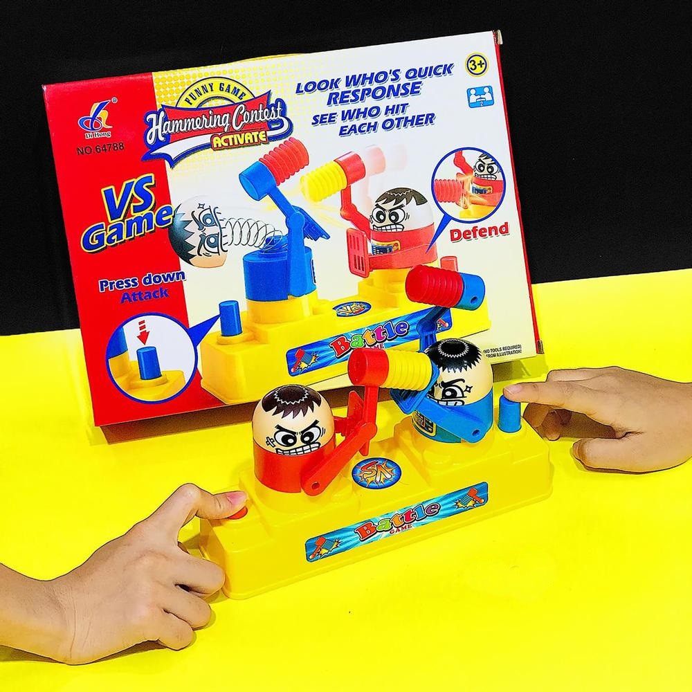 Đồ Chơi Đối Kháng Võ Sĩ Song Đấu Battle Game K618-3 - Trò Chơi Gõ Đầu Vui Nhộn Hấp Dẫn Cho Cả Gia Đình