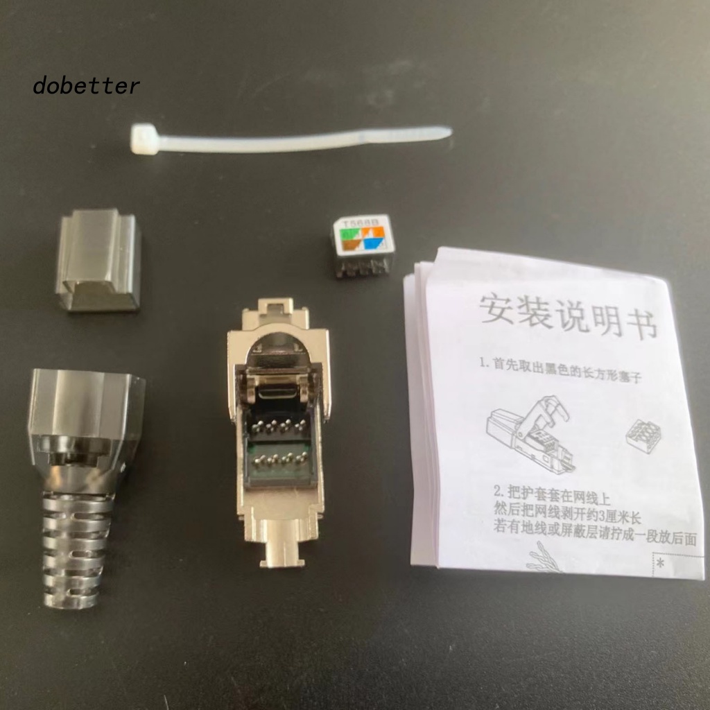 1 Bộ Phích Cắm Mạng Chuyên Dụng Cho Cat 6A / 7 / 8 Gigabit RJ45