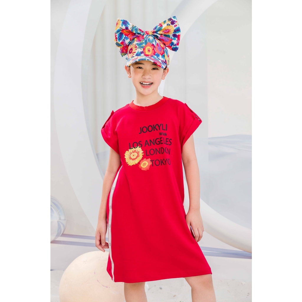Đầm bé gái JOOKYLI suông cotton Bloom 43G0985
